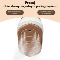 Glide 60 parownica do ubrań – widok z dołu