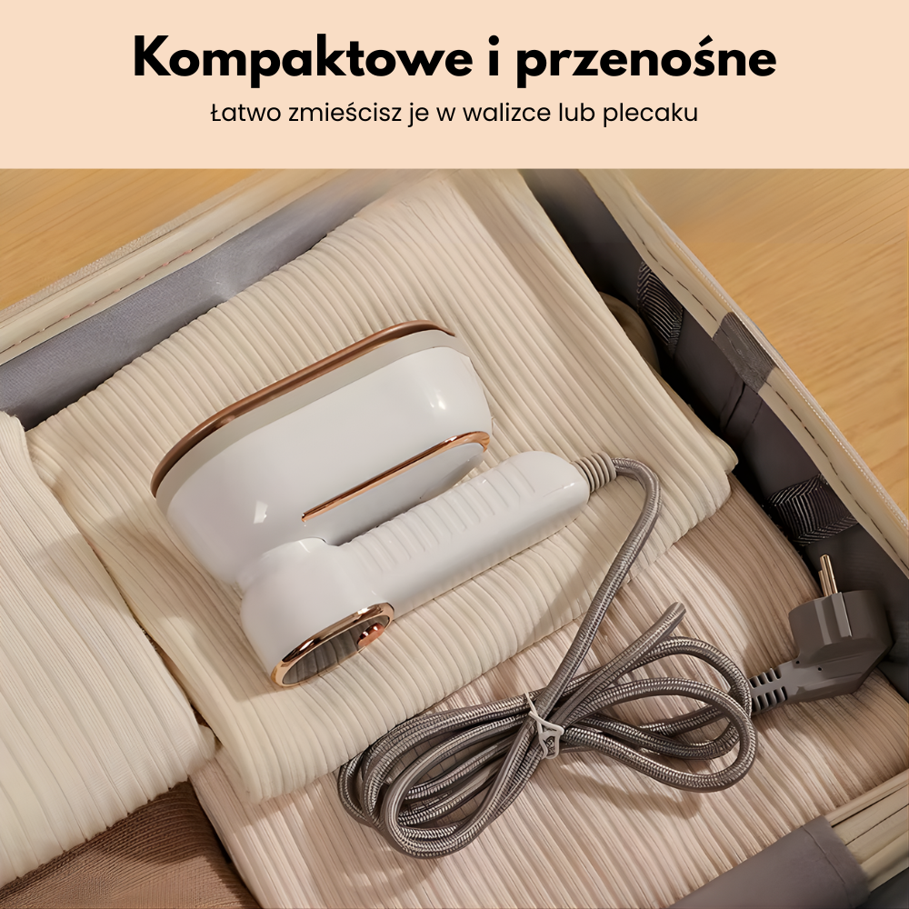 Glide 60 parownica podróżna – idealna do walizki
